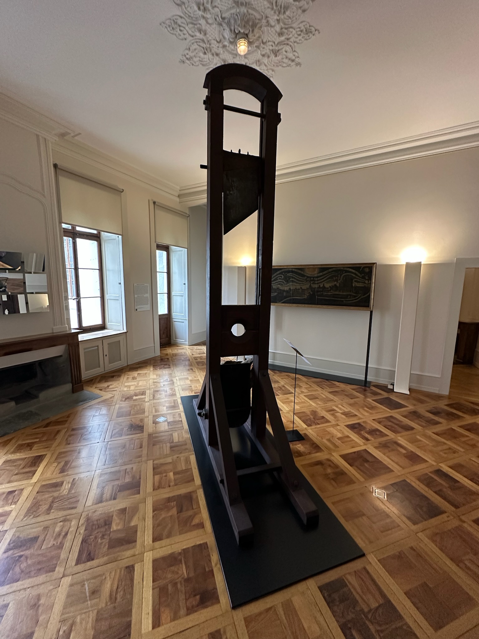 Guillotine in Maison Tavel in Geneva's Old Town